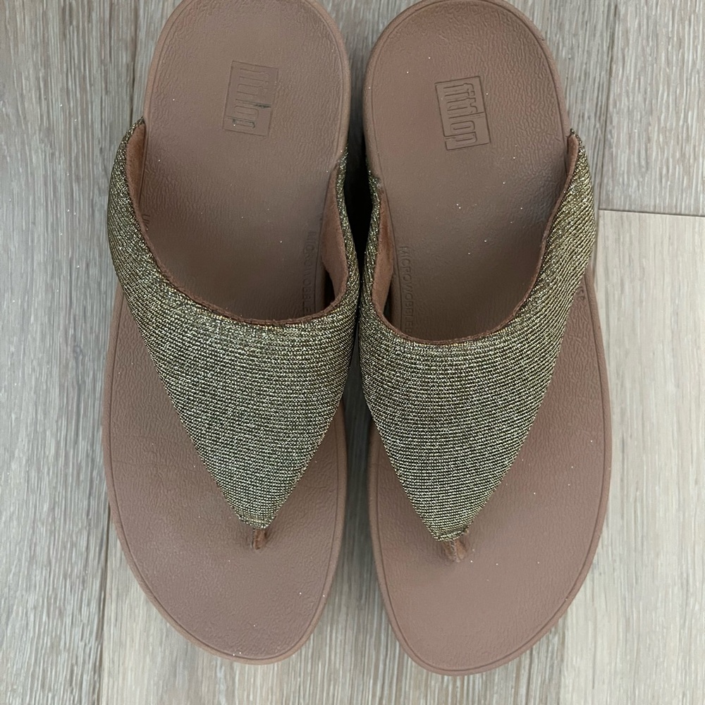 FitFlop Lottie Glitzy Metallic Sandals